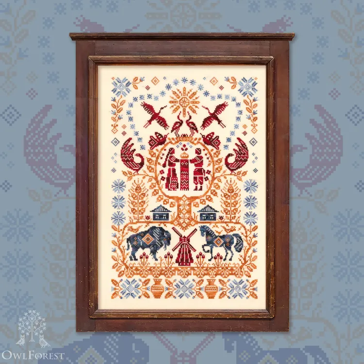 Printed embroidery chart “Belarusian Motifs”