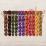 Set of OwlForest Hand-Dyed Threads for the “Grandma's Orchard” (DMC) 