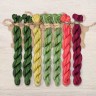 Set of OwlForest Hand-Dyed Threads for the “Raspberry Summer” Chart (Thread Trade n.a. Kirov)