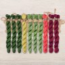 Set of OwlForest Hand-Dyed Threads for the “Raspberry Summer” Chart (Thread Trade n.a. Kirov)