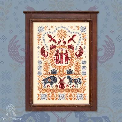 Digital embroidery chart “Belarusian Motifs”