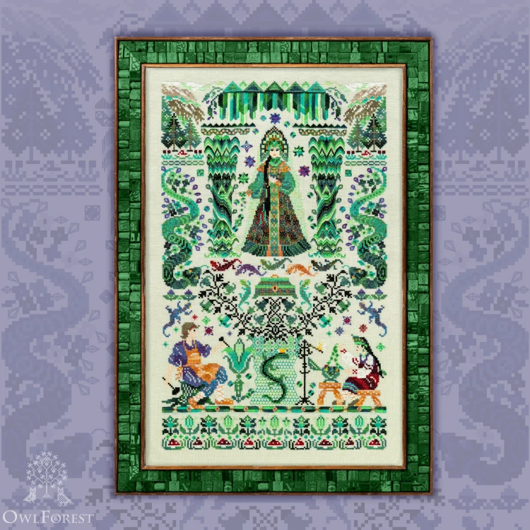 Digital embroidery chart “The Mistress of the Copper Mountain”