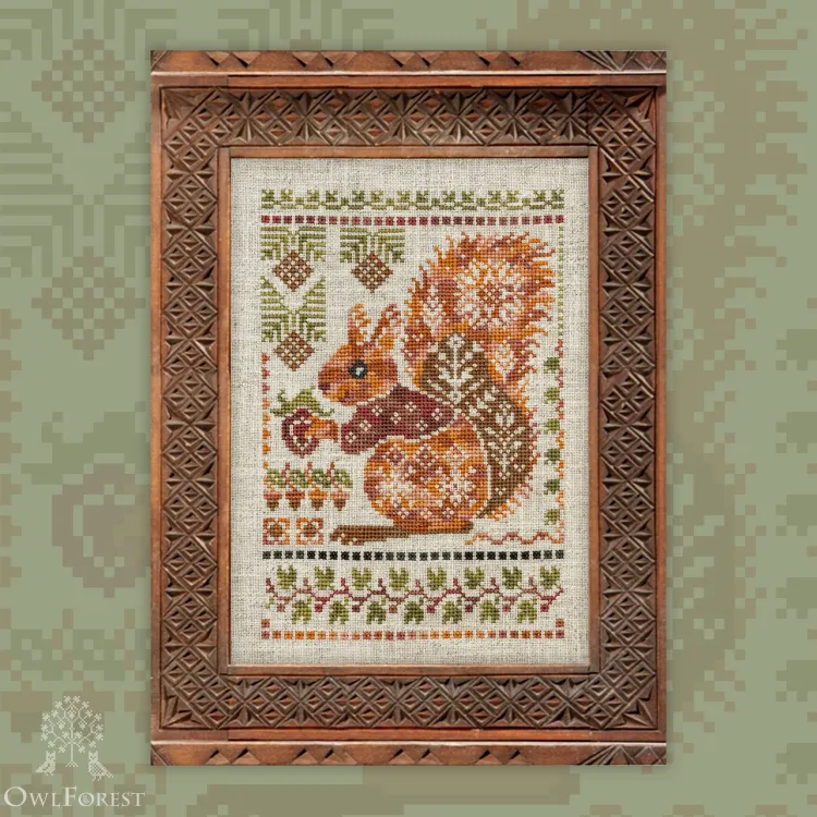 Digital embroidery chart “Squirrel”