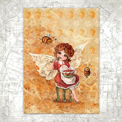 “Fairy and Jam” Postcard