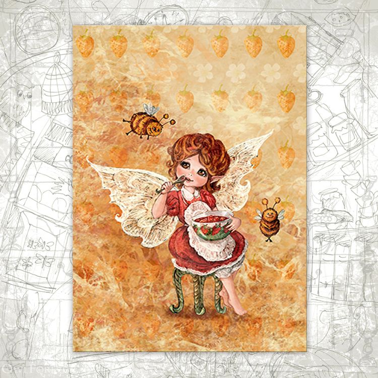 “Fairy and Jam” Postcard