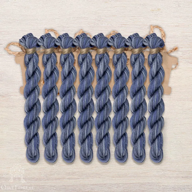 Set of OwlForest Hand-Dyed Threads for the “In the Garden” Chart (Thread Trade n.a. Kirov)