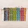 Set of OwlForest Hand-Dyed Threads for the “Lemuria” Chart (Thread Trade n.a. Kirov)