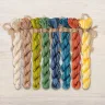 Set of OwlForest Hand-Dyed Threads for the “Kingfishers” Chart (DMC)