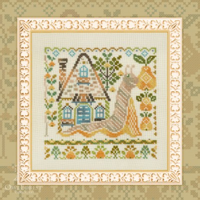 Embroidery kit “Snail Houses. Pear”
