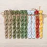 Set of OwlForest Hand-Dyed Threads for the “Frosty Night” Chart (DMC)