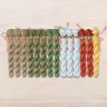 Set of OwlForest Hand-Dyed Threads for the “Frosty Night” Chart (DMC)