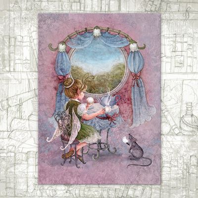 “Fairy and Lily of the Valley Tea” Postcard