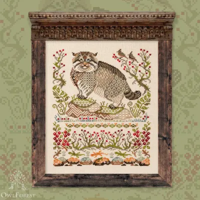 Digital embroidery chart “Manul”