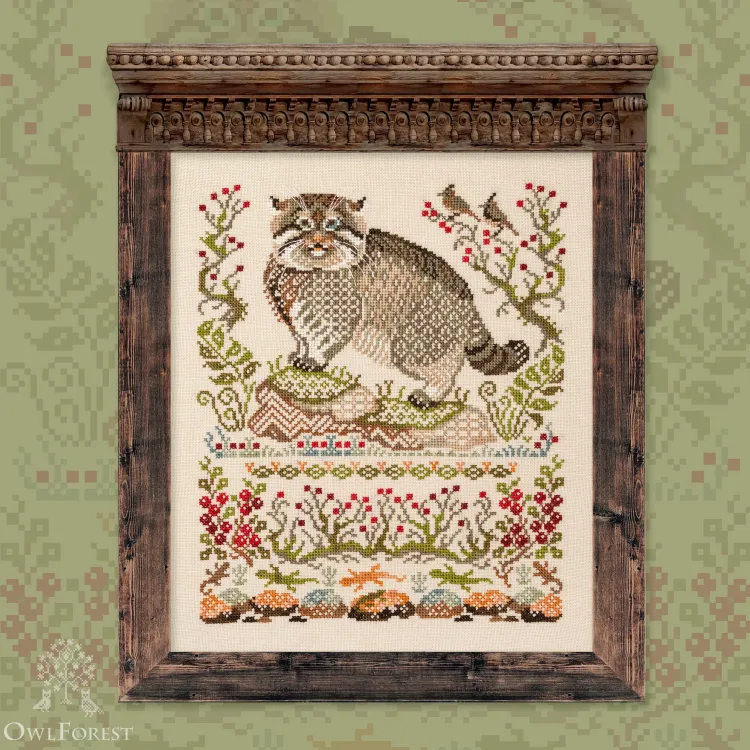 Digital embroidery chart “Manul”
