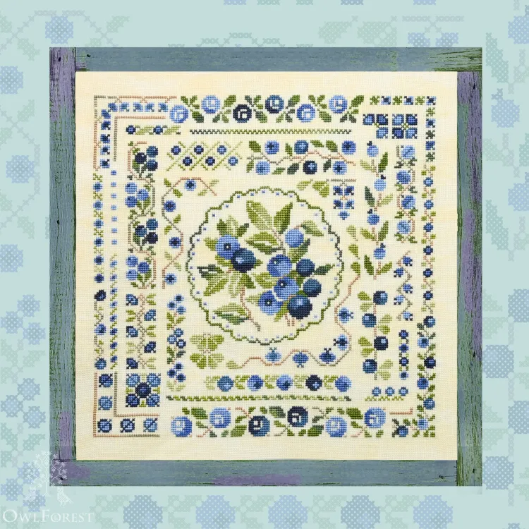 Embroidery kit “Blueberry Summer”