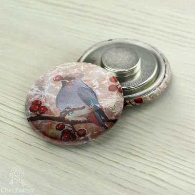 Magnet Needle Minder “Waxwing”
