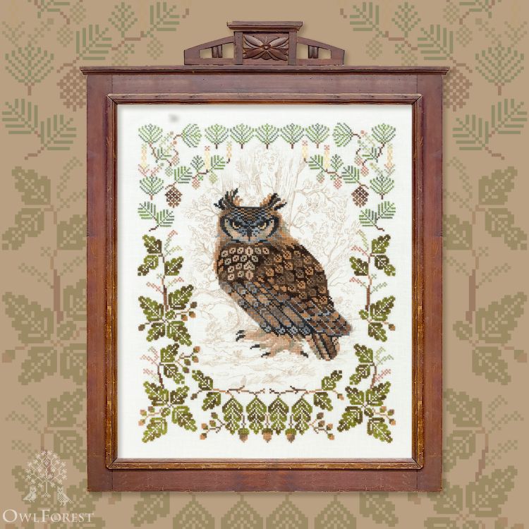 Embroidery kit “Siberian Owl”