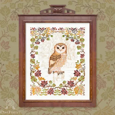 Embroidery kit “Barn Owl”