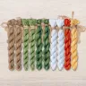 Set of OwlForest Hand-Dyed Threads for the “Frosty Night” Chart (Thread Trade n.a. Kirov)