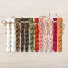 Set of OwlForest Hand-Dyed Threads for the “Blossom Season” Chart (Thread Trade n.a. Kirov)