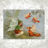 “Fairy and Foxes” Postcard