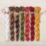 Set of OwlForest Hand-Dyed Threads for the “Owlforest Tree” (DMC) 