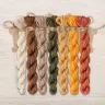 Set of OwlForest Hand-Dyed Threads for the “Father Mushroom” Chart (DMC)
