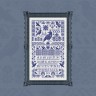 Digital embroidery chart “Raven Sampler” Russian Letters