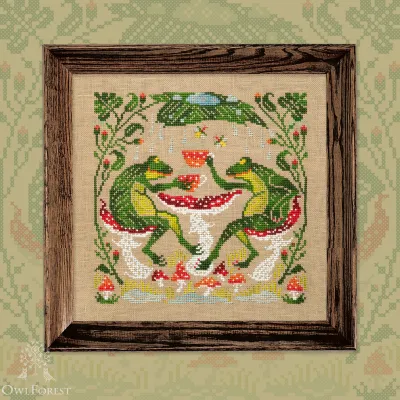 Embroidery kit “Toadstool Cafe”