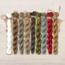 Set of OwlForest Hand-Dyed Threads for the “Manul” Chart (Thread Trade n.a. Kirov)