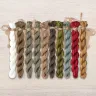 Set of OwlForest Hand-Dyed Threads for the “Manul” Chart (Thread Trade n.a. Kirov)