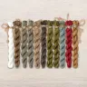 Set of OwlForest Hand-Dyed Threads for the “Manul” Chart (Thread Trade n.a. Kirov)