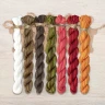 Set of OwlForest Hand-Dyed Threads for the “Owlforest Tree” (Thread Trade n.a. Kirov) 