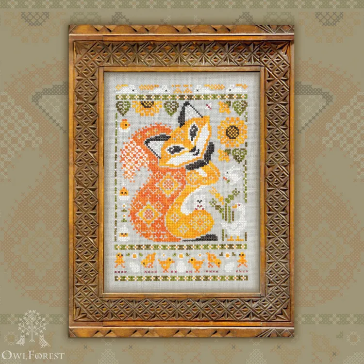 Digital embroidery chart “Fox”