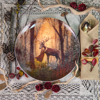 “Forest Deer” Plate