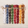 Set of OwlForest Hand-Dyed Threads for the “Cat Highlands Tree” (DMC) 