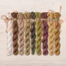 Set of OwlForest Hand-Dyed Threads for the “Barn Owl” Chart (DMC)