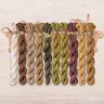 Set of OwlForest Hand-Dyed Threads for the “Barn Owl” Chart (DMC)
