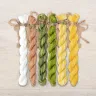 Set of OwlForest Hand-Dyed Threads for the “Lemon Bow” Chart (Thread Trade n.a. Kirov)
