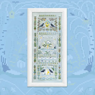 Printed embroidery chart “Spring Is Coming”