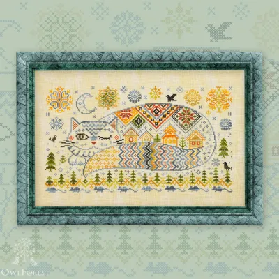 Embroidery kit “Bayun Cat”