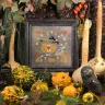 Digital embroidery chart “Pumpkin Crow”