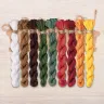 Set of OwlForest Hand-Dyed Threads for the “Christmas Eve” Chart (DMC)