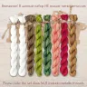 Set of OwlForest Hand-Dyed Threads for the “Snowman Vacation” Chart (Thread Trade n.a. Kirov)