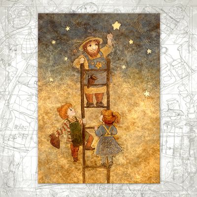 “Let the Stars Shine Brighter” Postcard