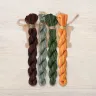 Set of OwlForest Hand-Dyed Threads for the “Siberian Window” Chart (DMC)