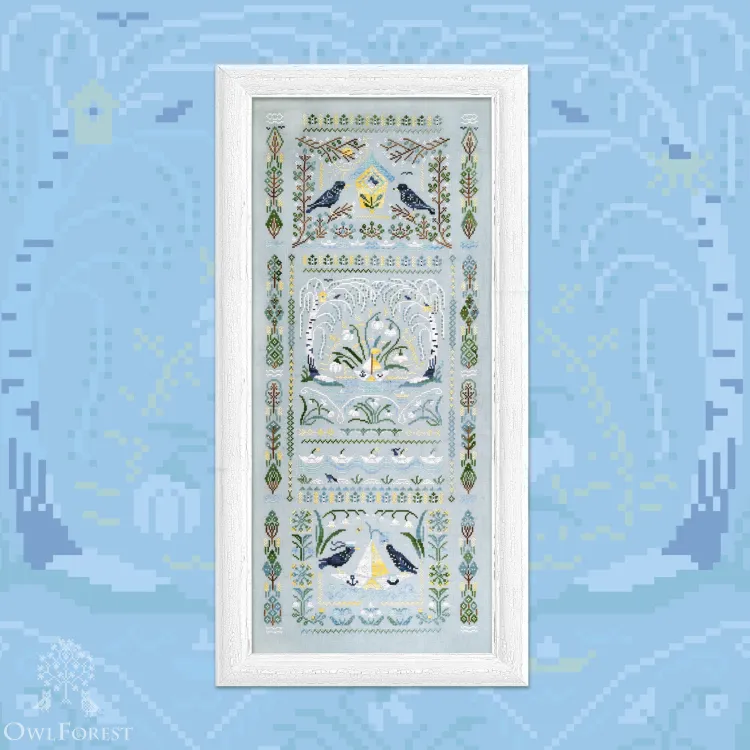 Digital embroidery chart “Spring Is Coming”