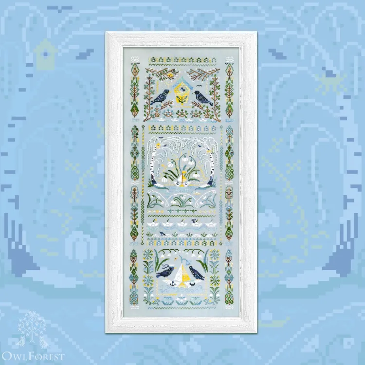 Digital embroidery chart “Spring Is Coming”