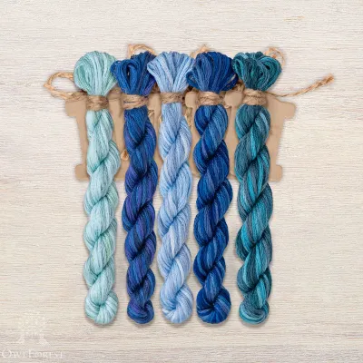 Set of OwlForest Threads for the Embroidery Chart “Birds of Happiness” (DMC)