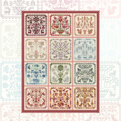 Digital embroidery chart “Patchwork Calendar”